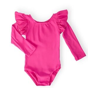Mila & Rose got pink ruffle long sleeve leotard 5-6